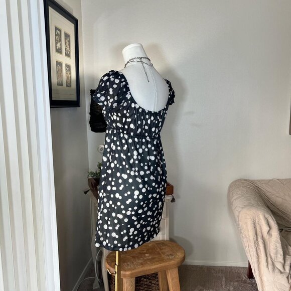 Y2k Polka Dot Babydoll Dress - Picture 4 of 5